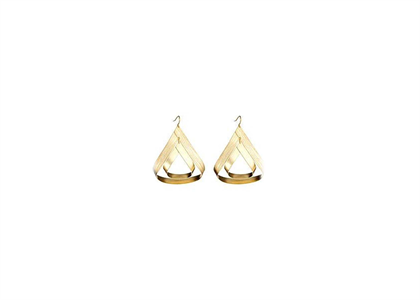 Gold Plated | Fancy Shaped Hoop Earrings
